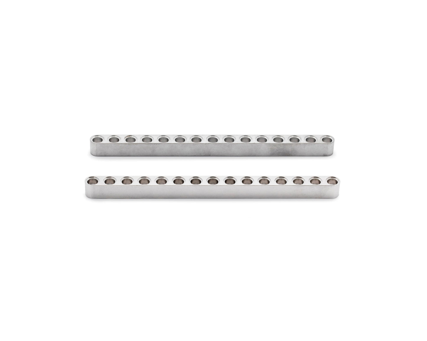 15 Hole CNC-Machined Aluminium Beams – LEGO Technic-Compatible, Built in Canada